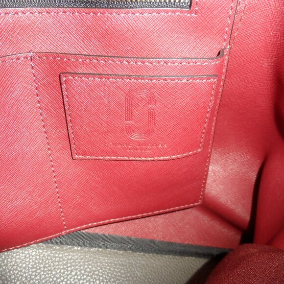 New Mark Jacobs Gray Pebbled Leather Shoulder Bag - Picture 16 of 16